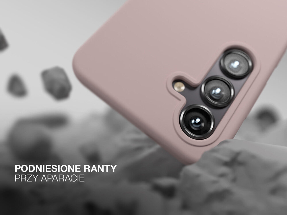 Nakładka Etteri Silicone Case uderza o skały    