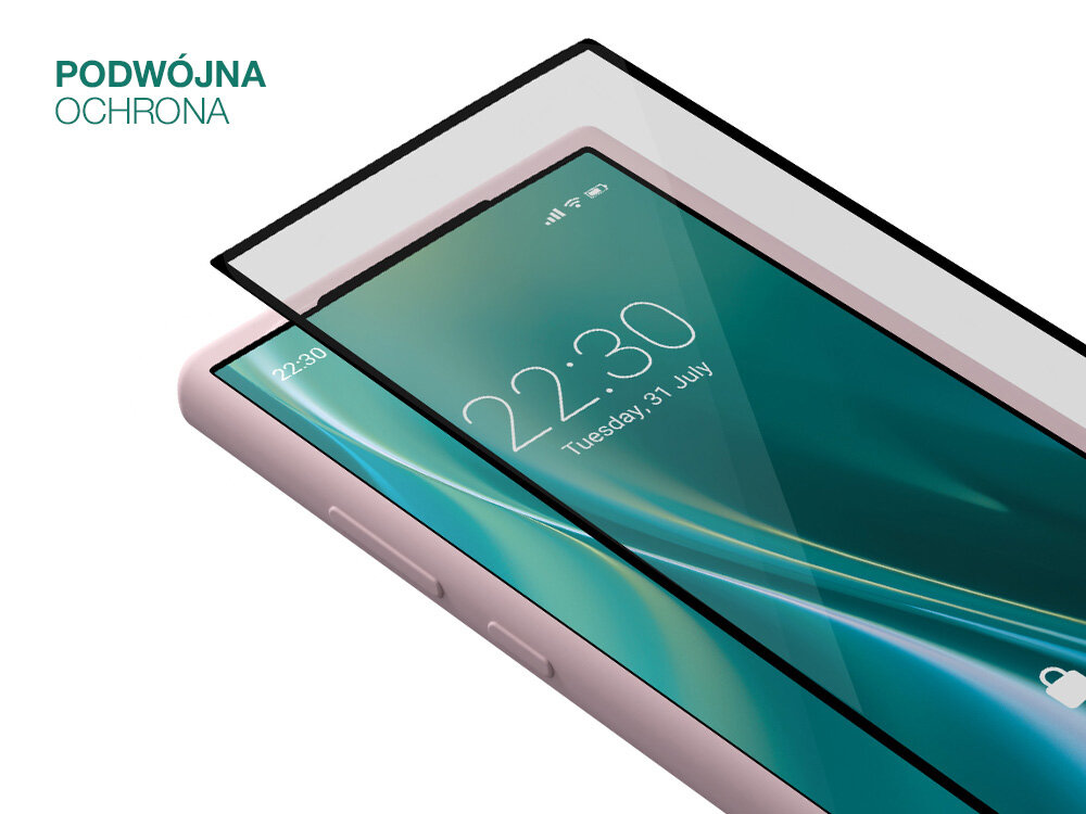 Nakładka Etteri Silicone Case nałożone na telefon