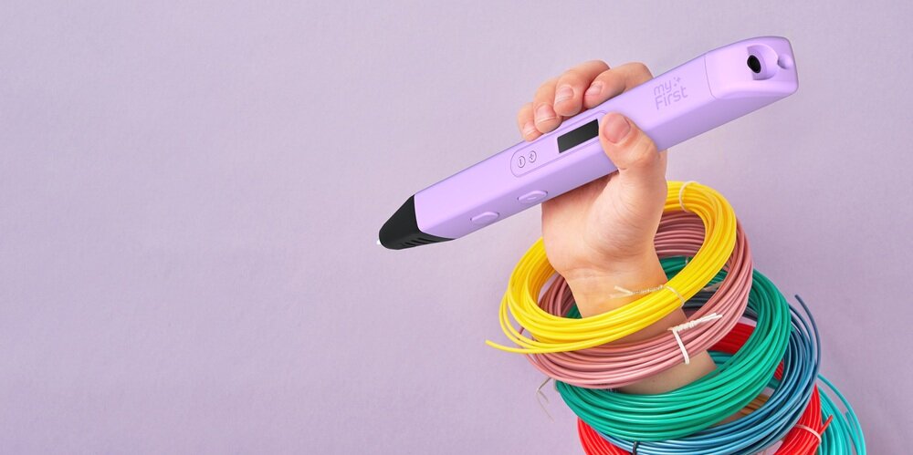 Długopis 3D MYFIRST FP8001SA-BE01, PLA - ABS, Średnica dyszy 1.75 mm biodegradowany, tryb czuwania, bezpieczne korzystanie