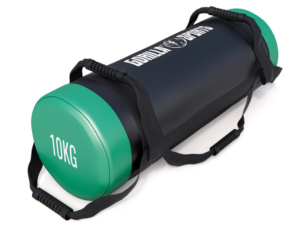 GORILLA SPORTS Sandbag - worek od boku na białym tle