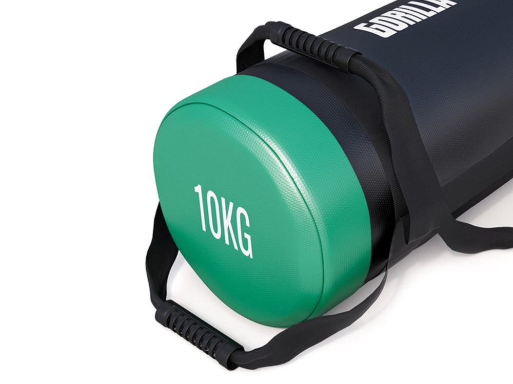 GORILLA SPORTS Sandbag piaskiem metalowym pobudzenie wielu grup mięśniowych stabilizacji i koordynacji zręczność, wytrzymałość i panowanie nad ciałem - worek od boku