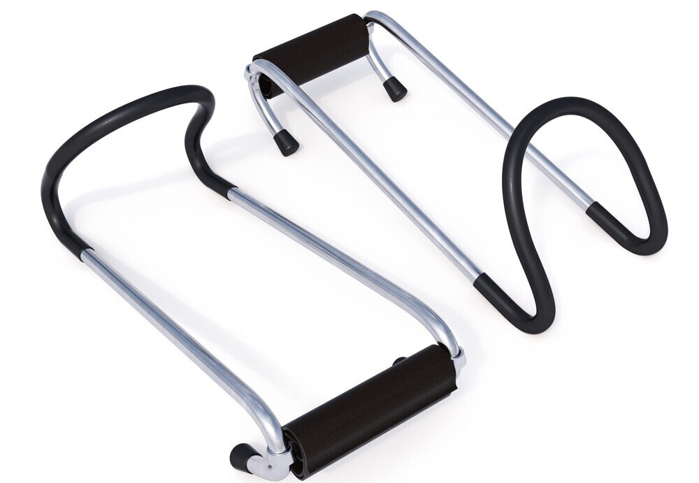 GORILLA SPORTS haki chromowane z neoprenowym uchwytem – do 80 kg udźwigu na hak