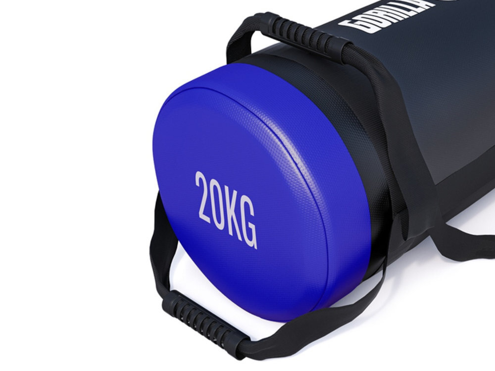 GORILLA SPORTS Sandbag piaskiem metalowym pobudzenie wielu grup mięśniowych stabilizacji i koordynacji zręczność, wytrzymałość i panowanie nad ciałem - worek od boku