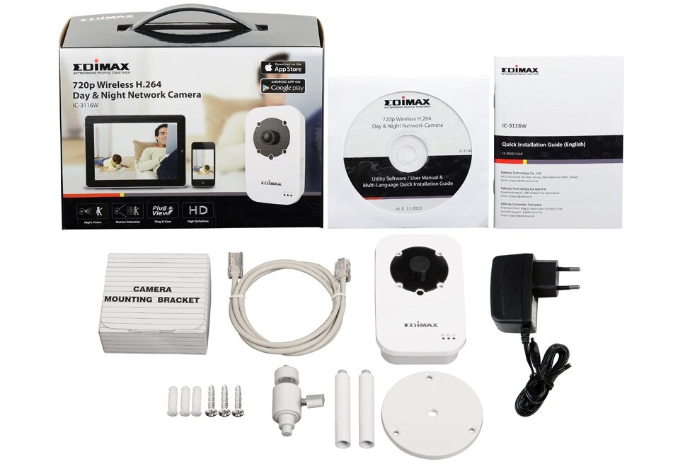 Kamera EDIMAX IC-3116W - zestaw