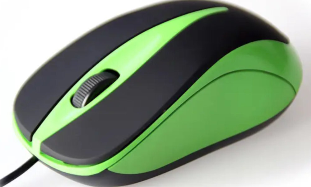 mysz Plano w kolorze czarno-zielonym - Sensor optyczny