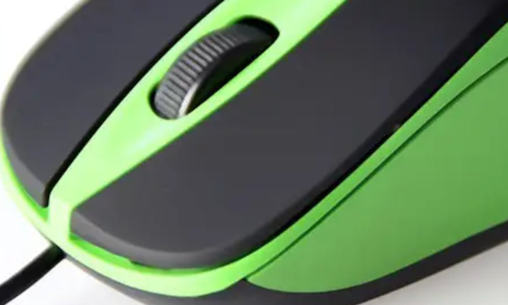 mysz Plano w kolorze czarno-zielonym - rozdzielczosc dpi