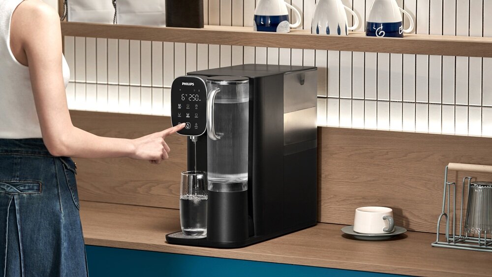 Dystrybutor wody PHILIPS ADD6912BK-10 dwa filtry, usuwanie zanieczyszczeń, czysta woda każdego dnia