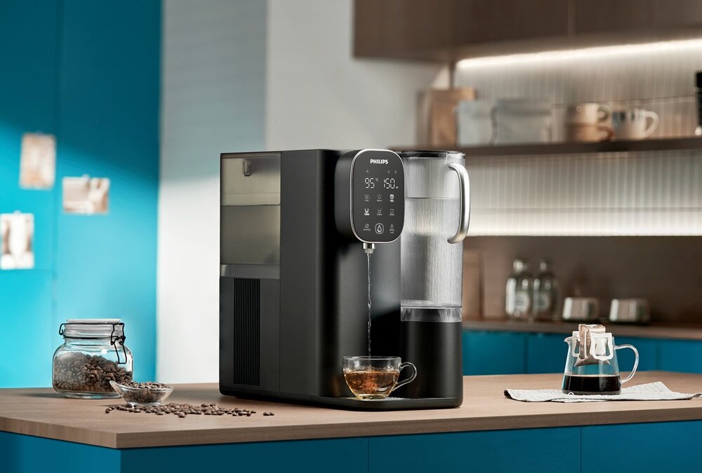 Dystrybutor wody PHILIPS ADD6912BK-10 łatwy wybór temperatury wody, bez czekania, oszczędność czasu