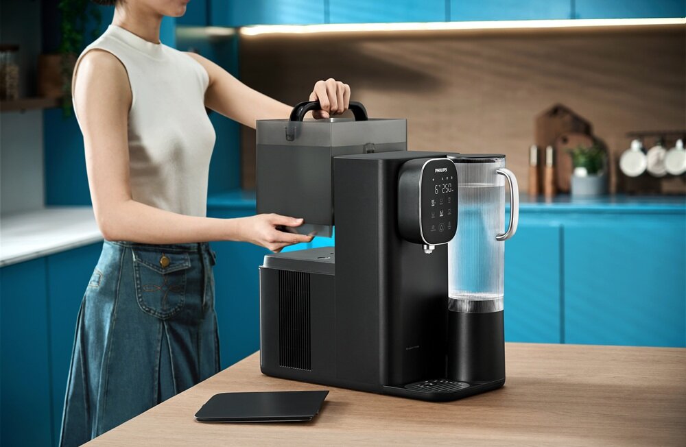 Dystrybutor wody PHILIPS ADD6912BK-10 duża pojemność, rzadsze uzupełnianie wody, praktyczne rozwiązanie
