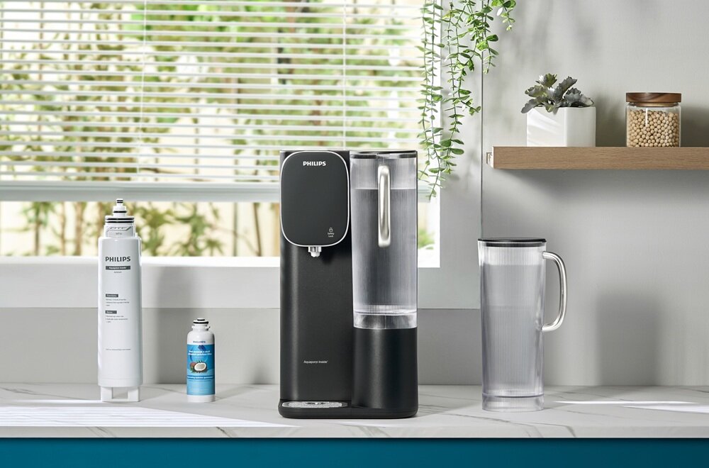 Dystrybutor wody PHILIPS ADD6912BK-10 wbudowana blokada gorącej wody, ochrona przed poparzeniami, bezpieczeństwo