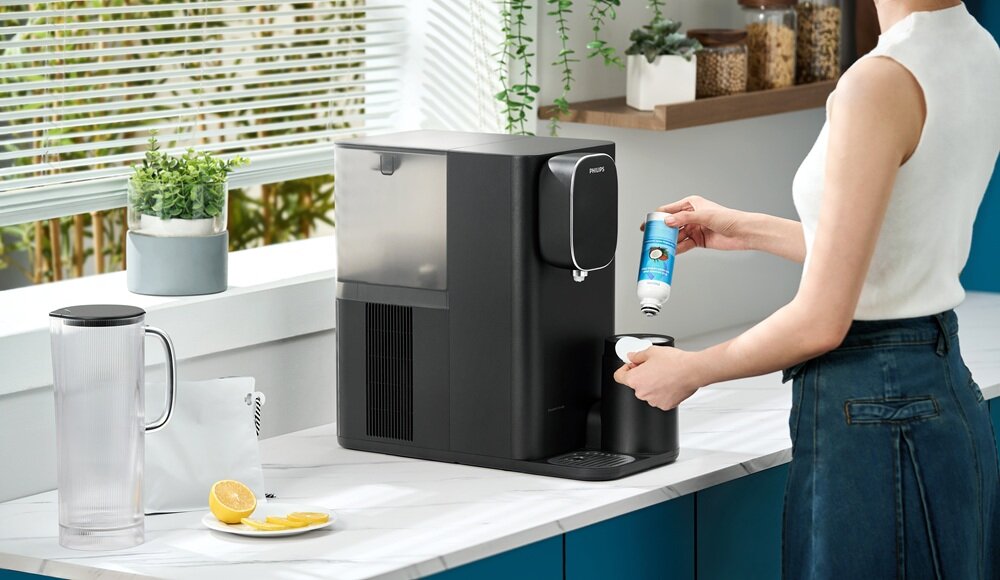 Dystrybutor wody PHILIPS ADD6912BK-10 system plug&play, bez podłączania do instalacji, wygodne rozwiązanie