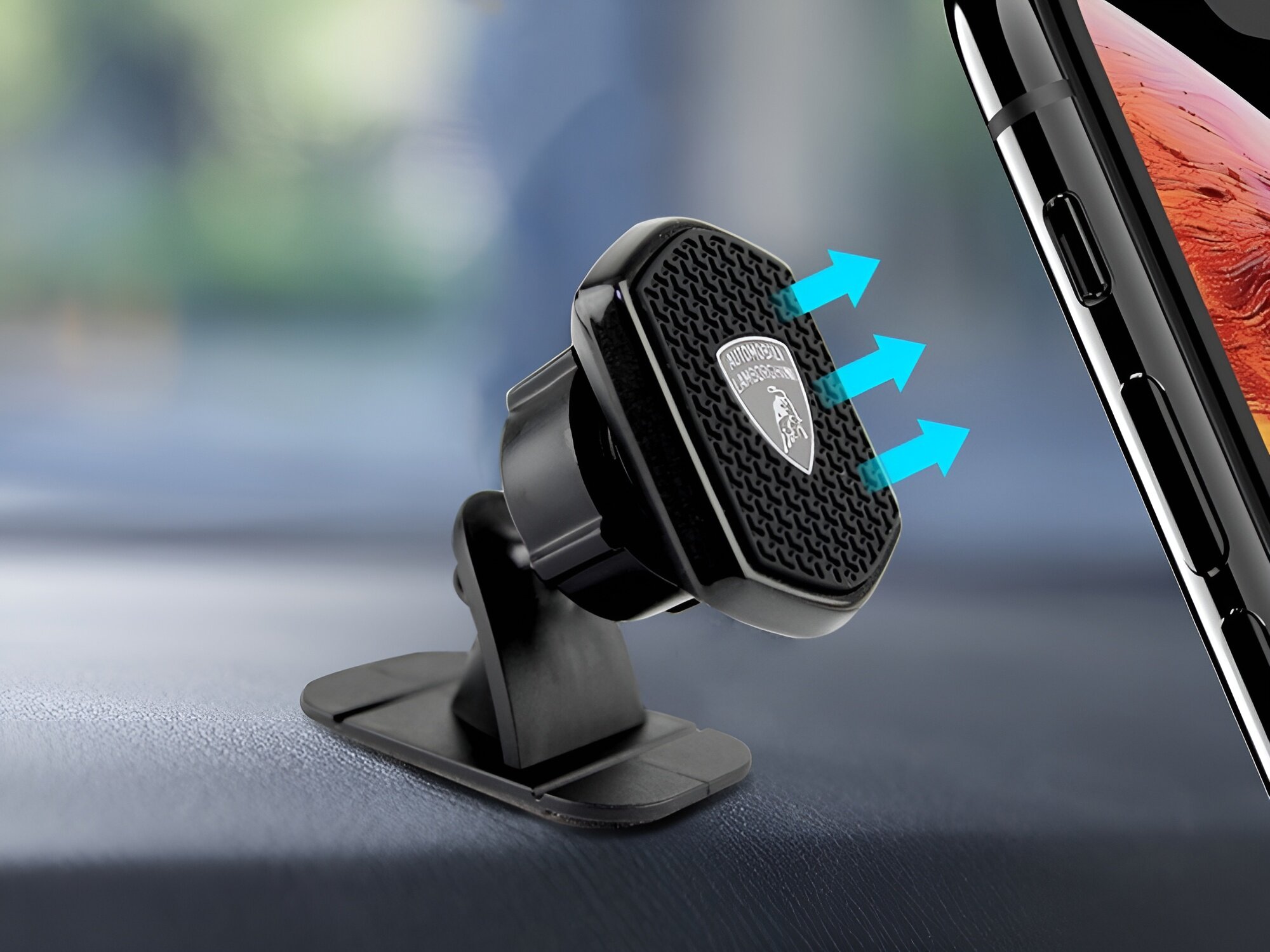 Uchwyt samochodowy LAMBORGHINI Urus D7
            uchwyt samochodowy przymocowany na desce rozdzielczej dwie opcje montażu