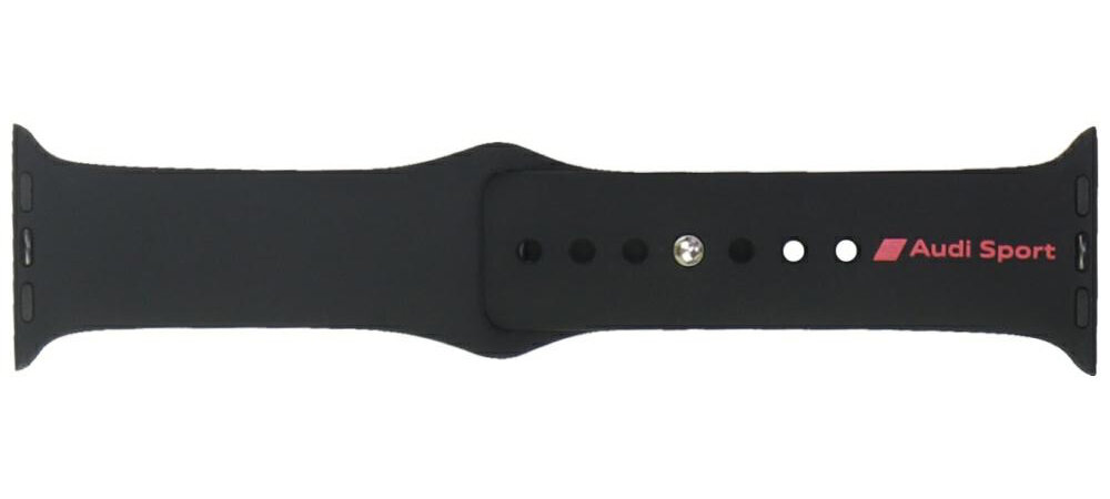 Pasek Audi Sport Red Logo Silicone magnetyczny pasek z logo Audi Sport