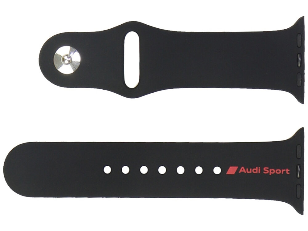 Pasek Audi Sport Red Logo Silicone silikonu czerwone logo Solidne zapięcie szybkie zakładanie i zdejmowanie elastyczna konstrukcja