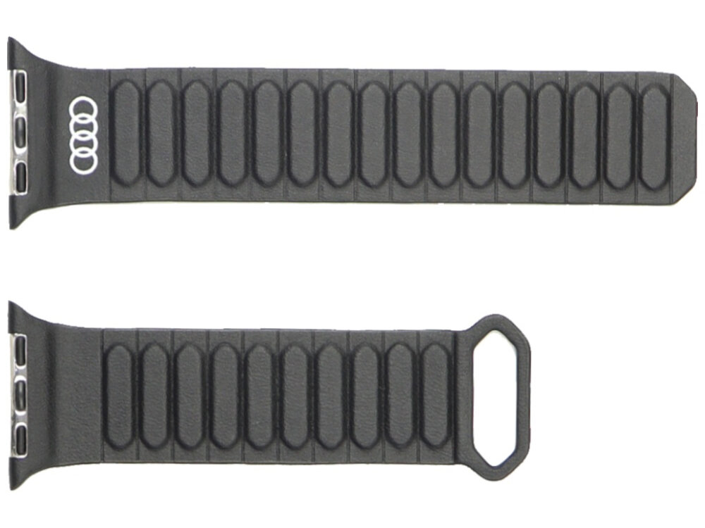 Pasek Audi Logo Synthetic Leather magnetycznemu zapięciu można łatwo zakładać i zdejmować dopasowanie do nadgarstka miękka skóra ekologiczna