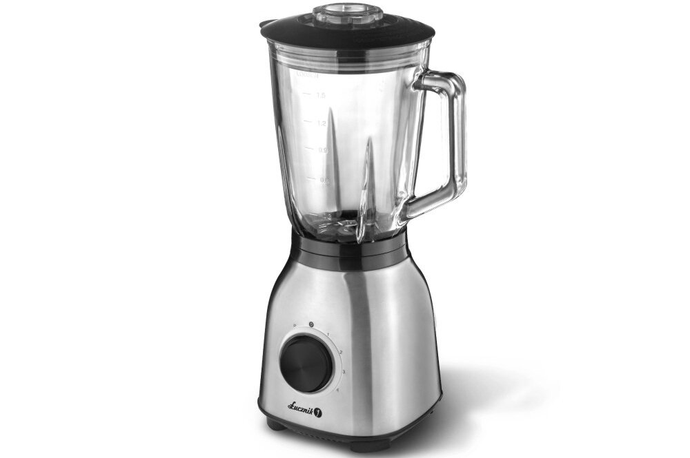 Blender kielichowy ŁUCZNIK BL 1000 porcje dla całej rodziny, z grubego szkła, odporny na uszkodzenia