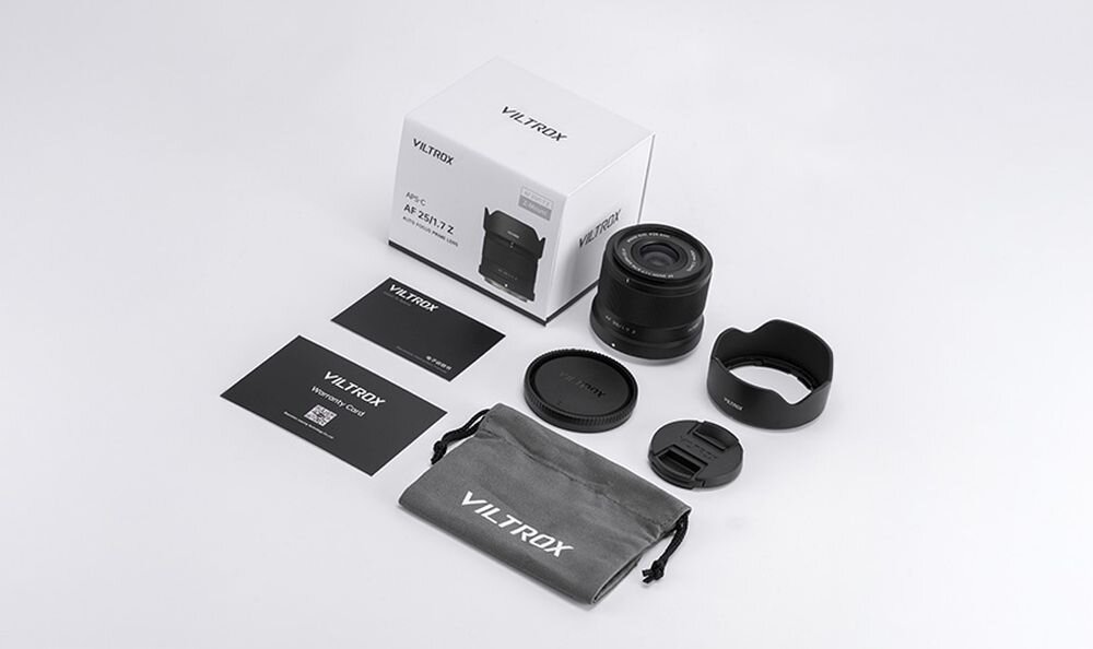 Viltrox AF 25 mm f-1.7 zestaw