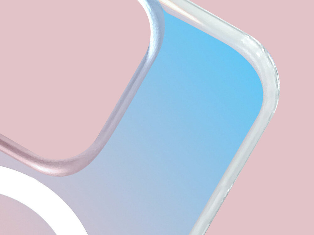 Etui 3MK Rainbow GuardX MagCase kadr z bliska, Samsung Galaxy iPhone dopasowanie