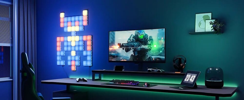 Panel świetlny GOVEE H8069 (10 szt.) panele na ścianie  Możliwość połączenia do 70 paneli LED na jednym zasilaczu