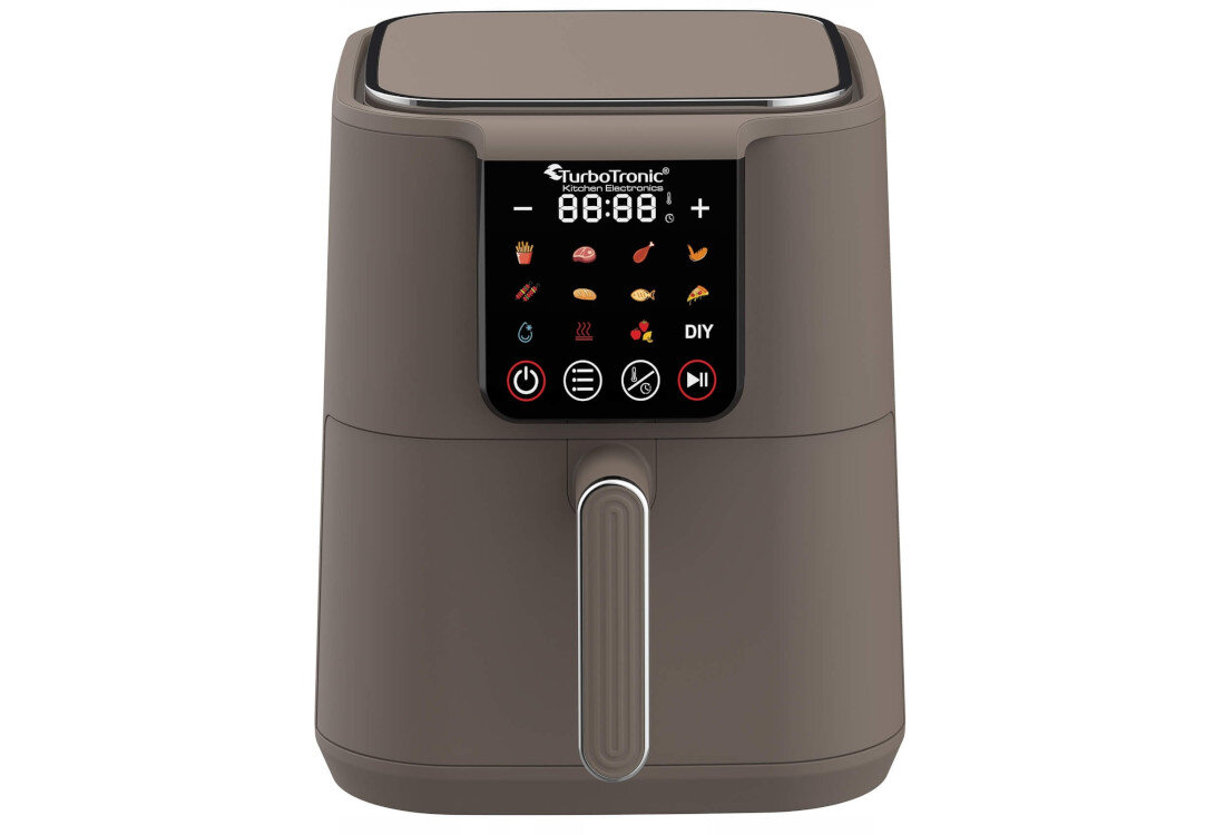 Air Fryer Frytkownica beztłuszczowa TURBOTRONIC TT-AF250 Beżowy 6l 12 automatycznych programów wygląd design prezentacja wizualizacja Zdrowe gotowanie