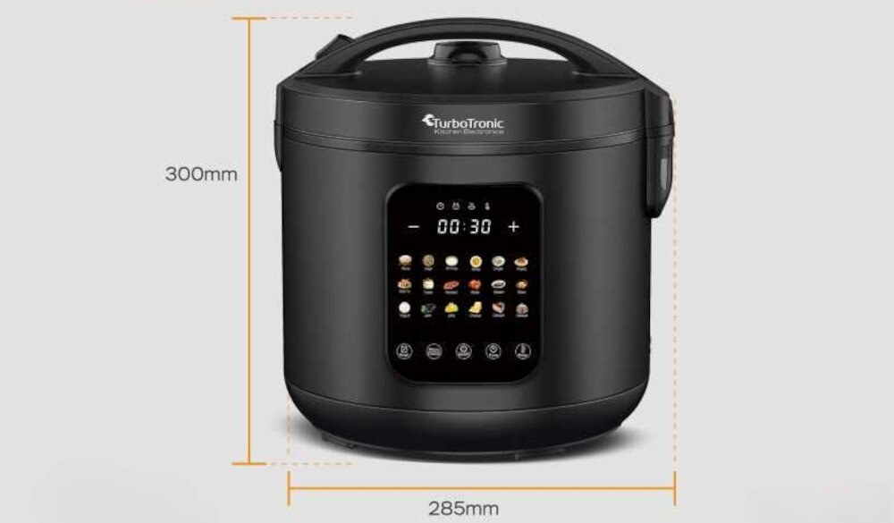 Multicooker TURBOTRONIC TT-DMC21 18 programów  zdjęcie lifestyle Trwała stal nierdzewna ze stali nierdzewnej wymiary