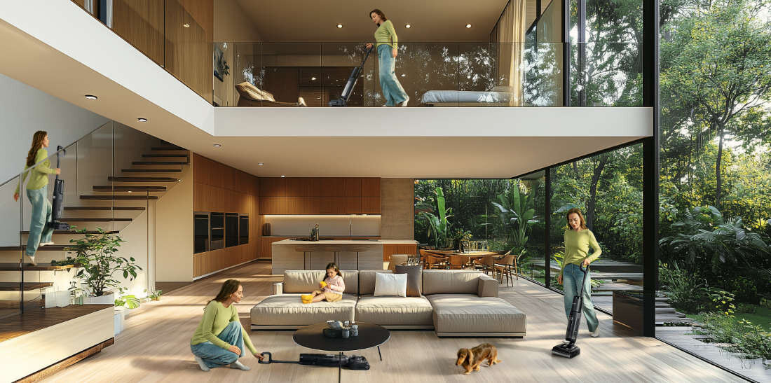 Odkurzacz TINECO Floor One S7 Stretch wygląd prezentacja design wizualizacja lifestyle