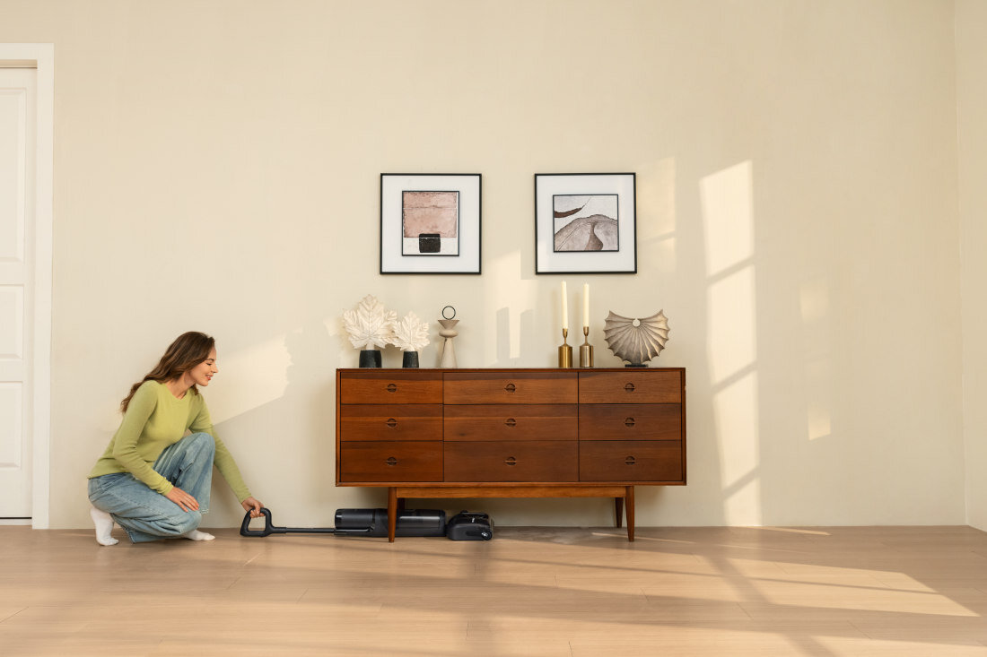 Odkurzacz TINECO Floor One S7 Stretch sprzątanie pod meblami konstrukcja Lay-Flat 180° Technologia HyperStretch kurz wysokość