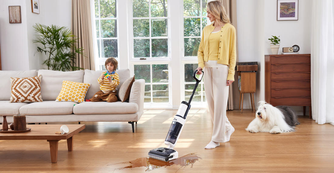 Odkurzacz piorący TINECO Floor One S5 Stretch Extreme Czas pracy Wydajna bateria kontrola komfort