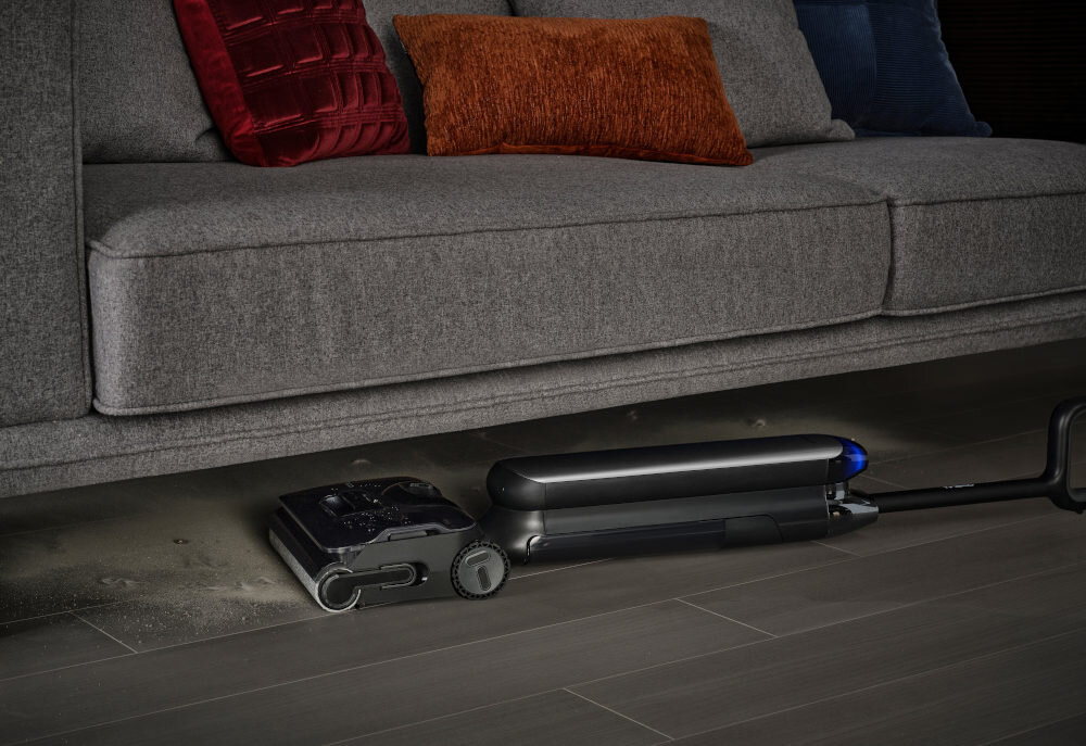 Odkurzacz TINECO Floor One S9 Artist Premium Swobodny dostęp pod meble Płaska konstrukcja z zakresem ruchu 180° wysokość pozwala na pełne sprzątanie