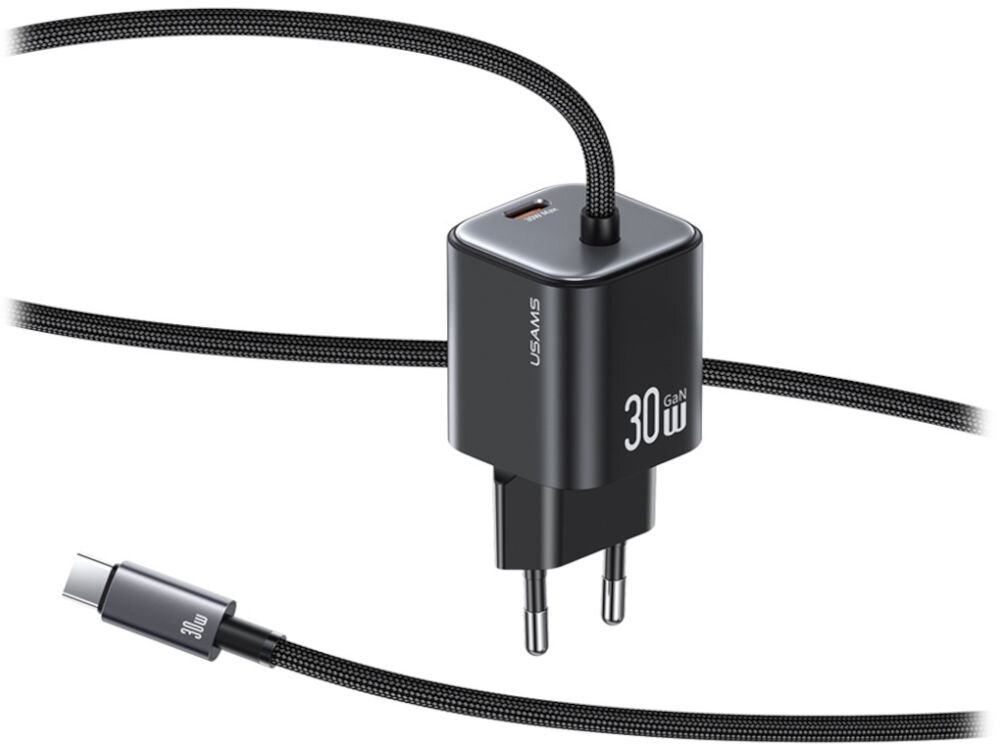 Ładowarka sieciowa USAMS CC264 GaN 30 W Czarny
ładowarka z kablem na białym tle
konstrukcja wygoda system zabezpieczenia ochrona przed przegrzaniem przepięciem zwarciem bezpieczeństwo