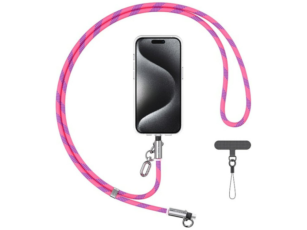 Smycz do telefonu z kablem do ładowania USB-C - Lightning USAMS SJ746 smycz podpieta do telefonu