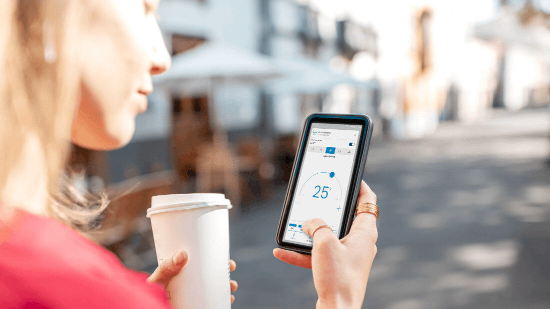 KLIMATYZATOR SPLIT BOSCH CLIMATE 4000I 26 E Wygodna aplikacja mobilna łatwa w obsłudze aplikacja Bosch HomeCom Easy Przejrzysty interfejs aplikacji podgląd moduł IP Gateway