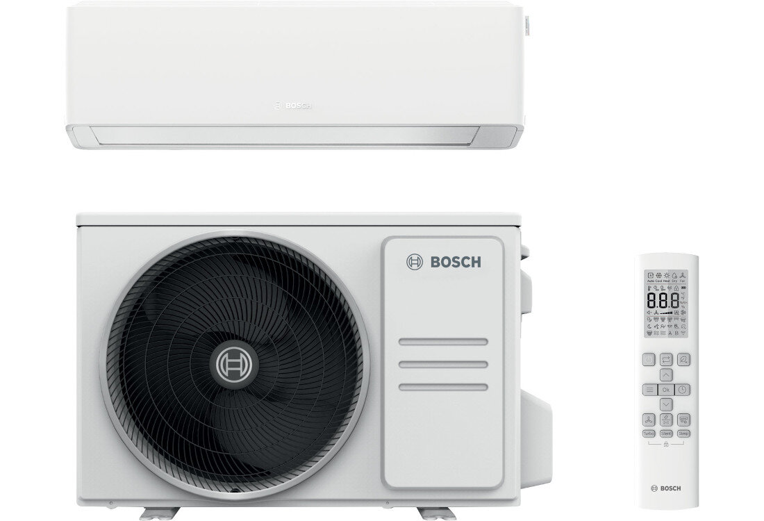 KLIMATYZATOR SPLIT BOSCH CLIMATE CL7000I 26 E Komfort przez cały rok wygląd design tło prezentacja wizualizacja