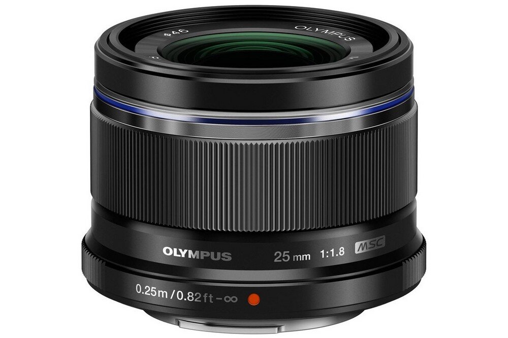 Obiektyw OLYMPUS M.Zuiko Digital 25 mm f-1.8 makro ogniskowa przysłona ostrość pierścienie optyka soczewki powłoki montaż bagnet światło jasność zoom filtry waga