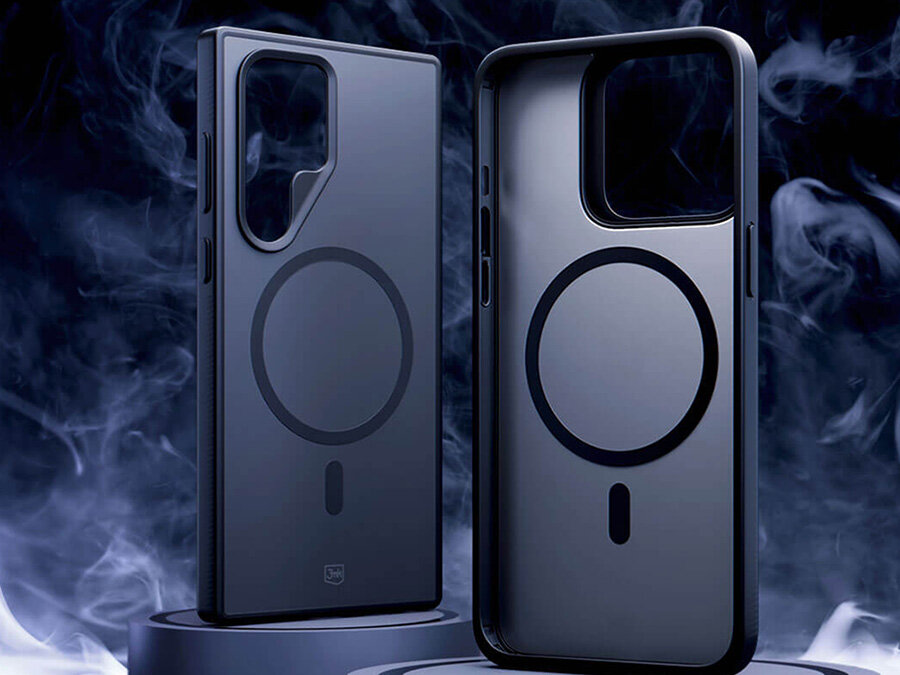 Etui 3MK Smoke MagCase do Samsung Galaxy S25 Edge Czarny transparentny Gładkość na długo bezkompromisowo wytrzymałe poliwęglan wzbogacone o technologię anti-scratch