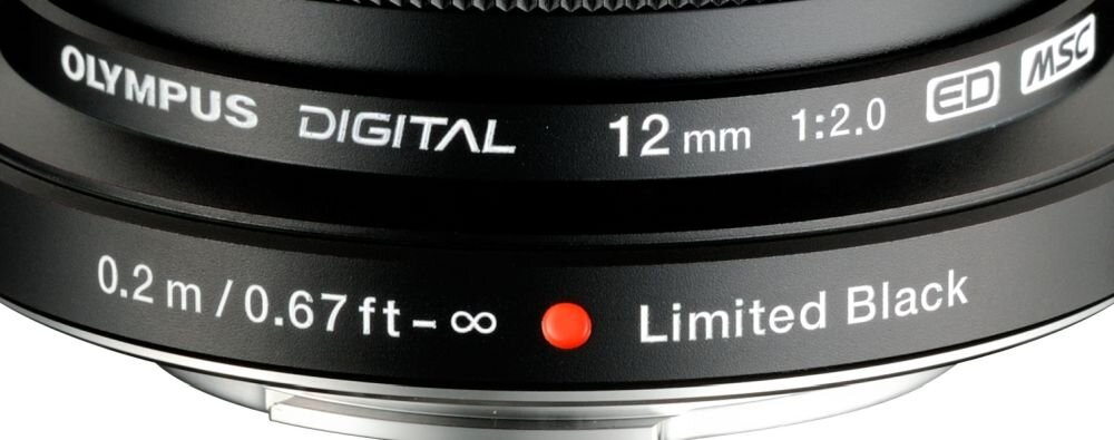 Obiektyw OLYMPUS M.Zuiko Digital ED 12 mm 1:2.0   ogniskowa przysłona ostrość pierścienie optyka soczewki powłoki montaż bagnet światło jasność zoom filtry waga