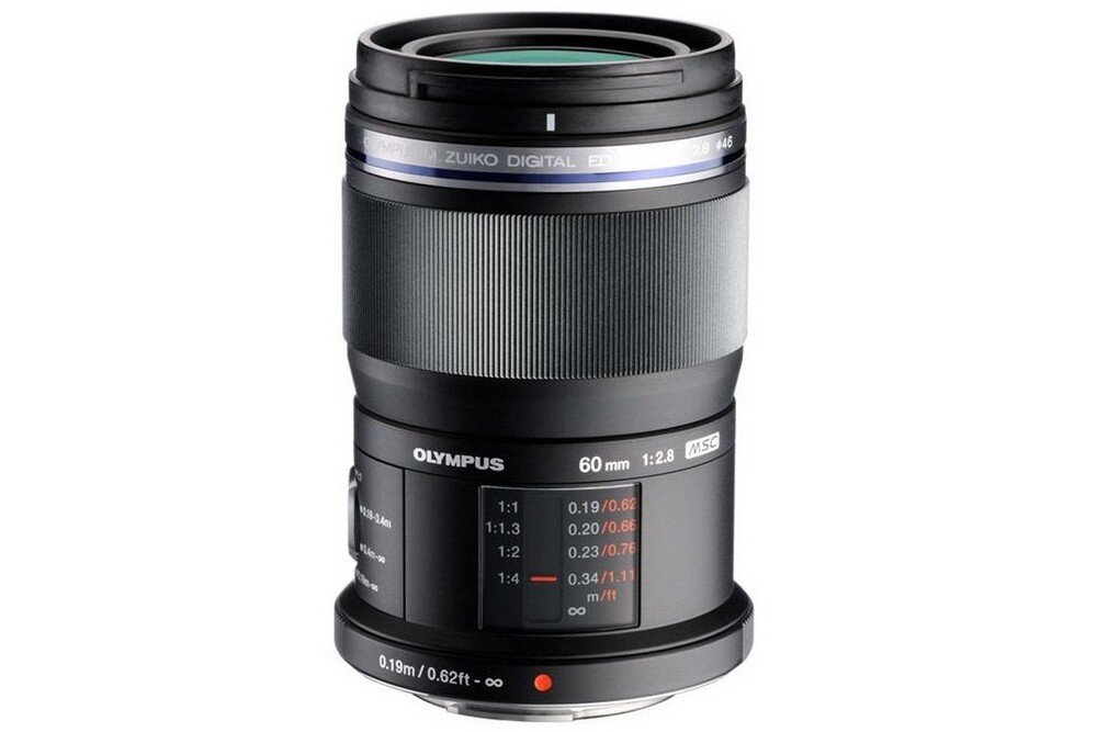 Obiektyw OLYMPUS M.Zuiko Digital ED 60 mm f-2.8 Macro  ogniskowa przysłona ostrość pierścienie optyka soczewki powłoki montaż bagnet światło jasność zoom filtry waga