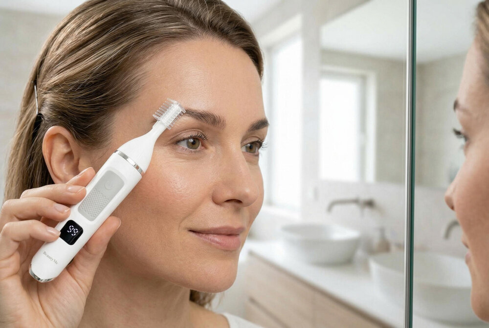Trymer BEAUTYME LS750 precyzyjna pielęgnacja twarzy brwi bikini IPX7 USB-C