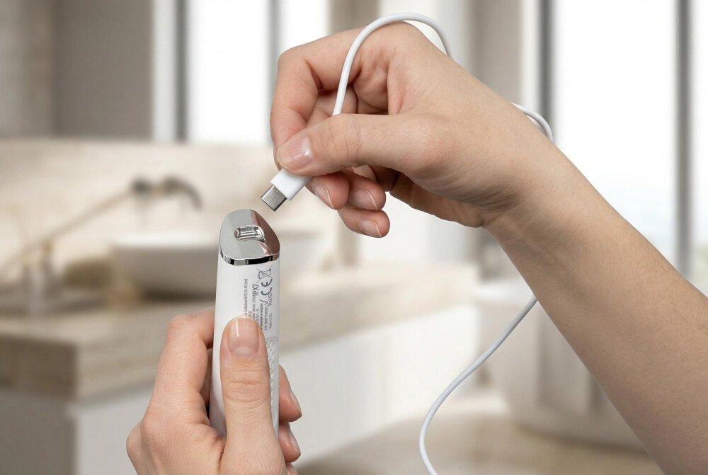 Trymer BEAUTYME LS750 akumulator Li-Ion 60 minut pracy ładowanie USB-C kabel USB-A USB-C czas ładowania do 120 minut 
