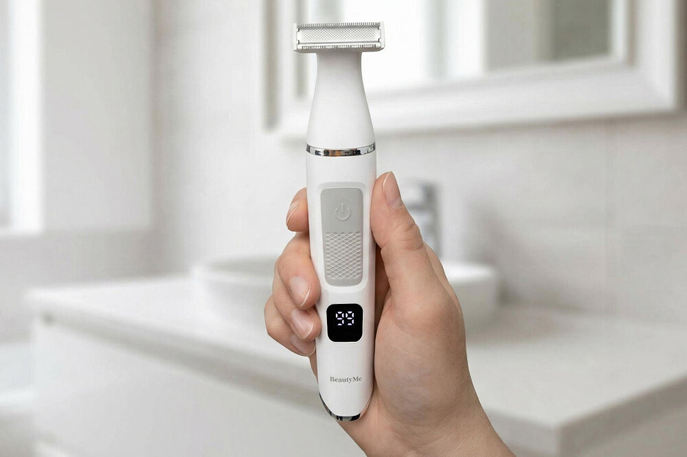Trymer BEAUTYME LS750 głowica T-Blade precyzyjne konturowanie stylizacja trudno dostępne miejsca do szczegółowej stylizacji, modelowania linii oraz pielęgnacji trudno dostępnych miejsc estetyczny efekt bez konieczności używania kilku różnych urządzeń