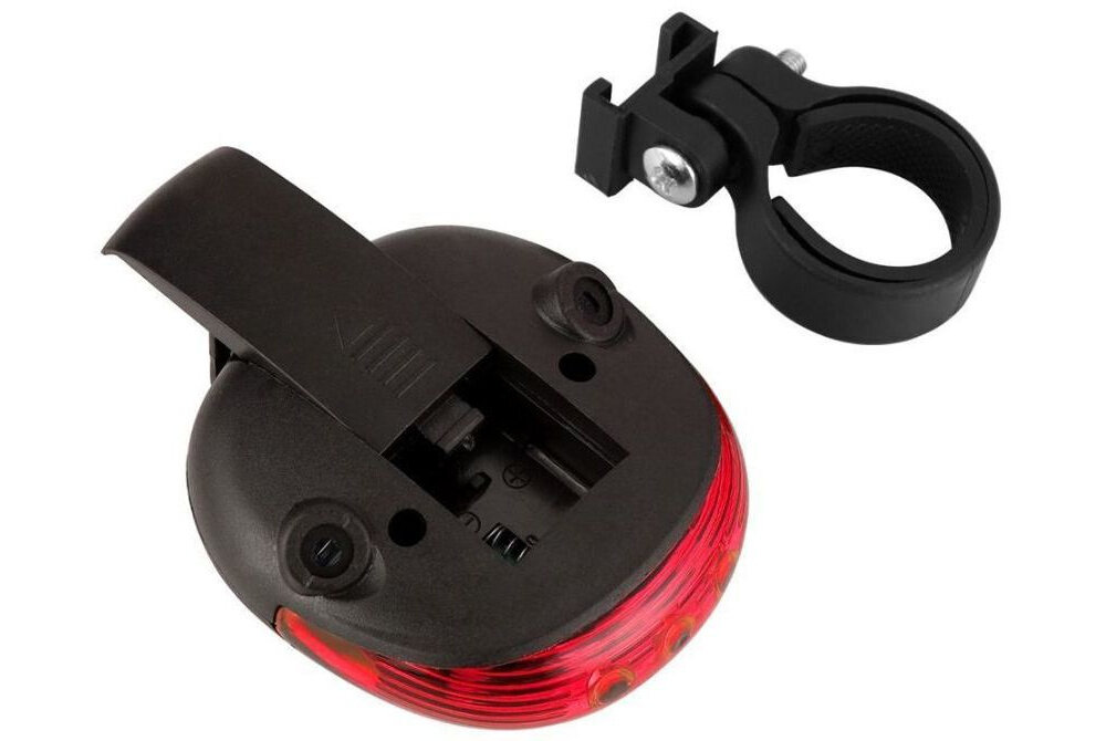 Lampka rowerowa EXTRALINK 14498 lampka i uchwyt na białym tle zestaw lampka uchwyt dokumentacja