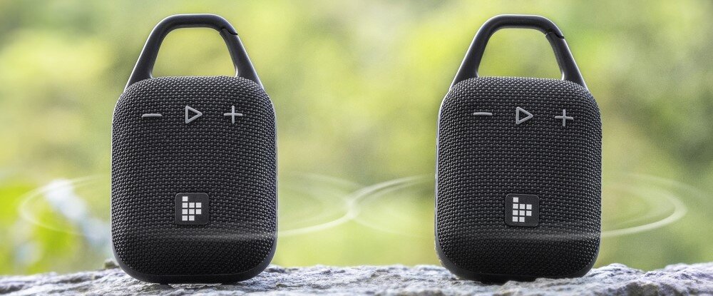 Głośnik TRONSMART Mirtune H1 z funkcją TWS stereo, dwa głośniki stojące na skale