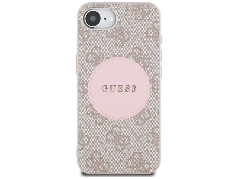 Etui Guess 4G Circle Classic Logo MagSafe Tył obudowy dopasowanie struktura wygląd