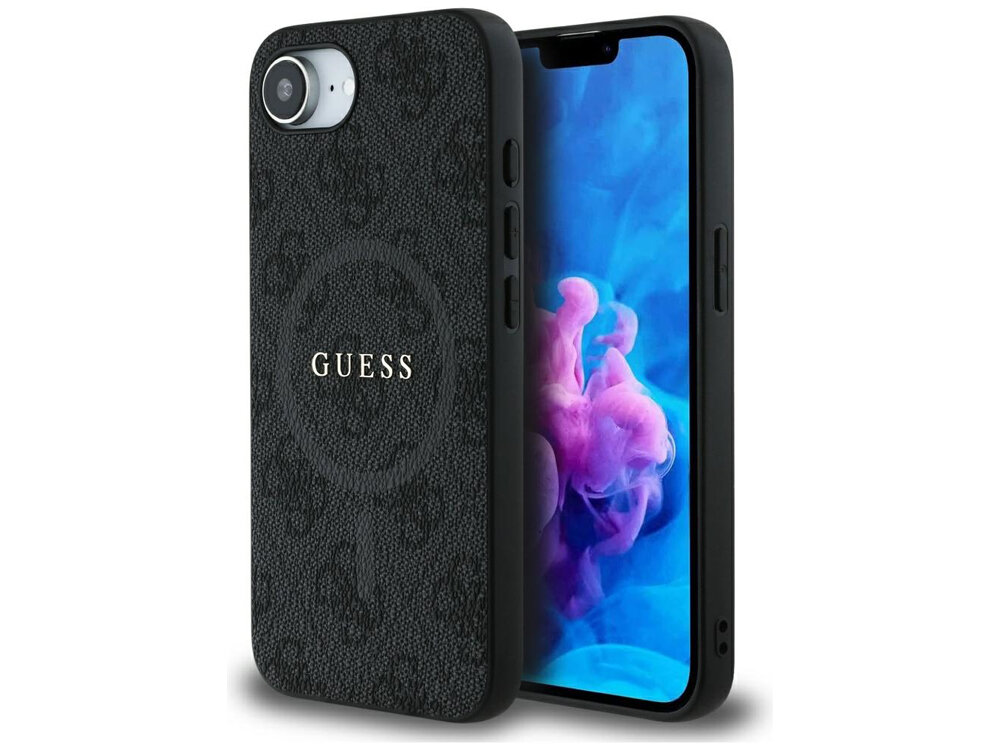 Etui Guess 4G Ring Classic Logo MagSafe Etui z dwóch stron pokrowiec etui obudowa telefon smartfon