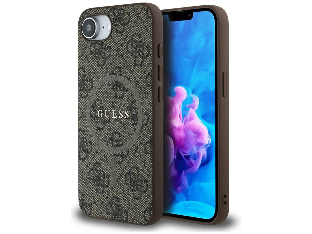 Etui Guess 4G Ring Classic Logo MagSafe Etui z dwóch stron pokrowiec etui obudowa telefon smartfon