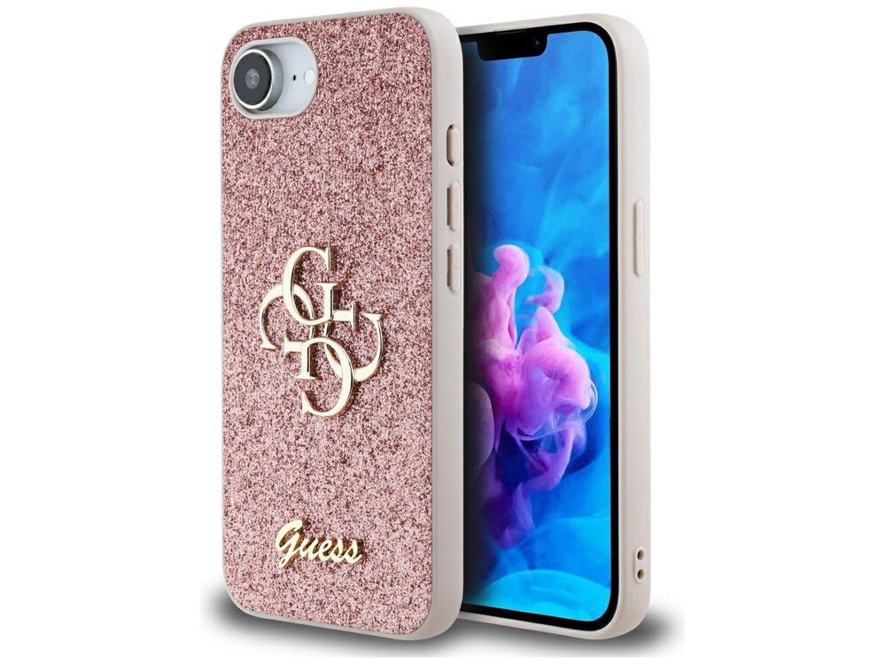 Etui GUESS Fixed Glitter Big 4G Etui założone na telefon pokrowiec etui obudowa telefon smartfon