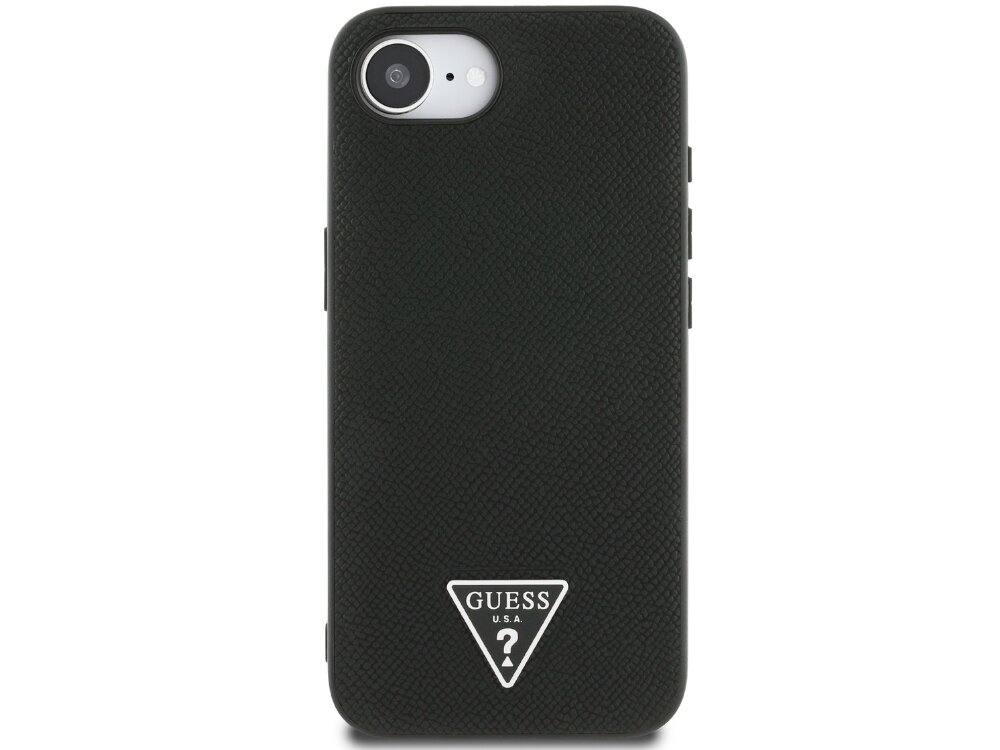 Etui Guess Grained Triangle MagSafe
            etui elastyczne krawędzie podniesione ranty pierścień magsafe