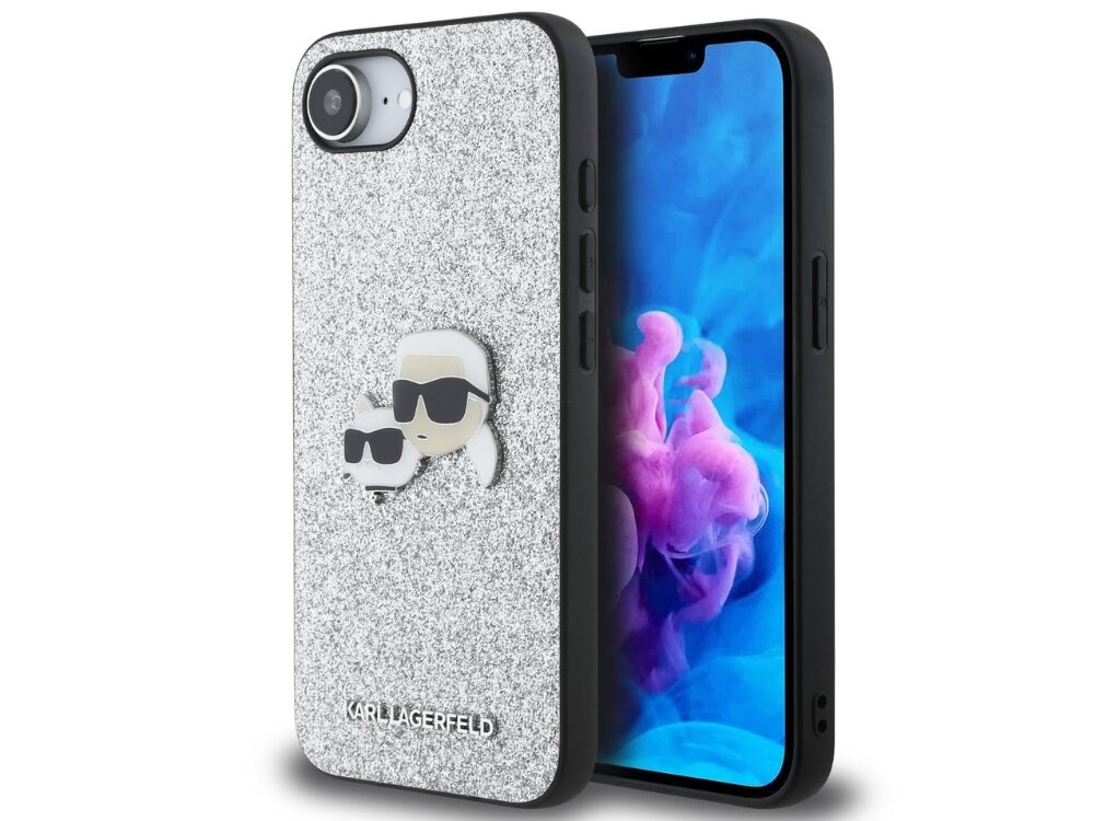 Etui Karl Lagerfeld Fixed Glitter etui założone na smartfon 