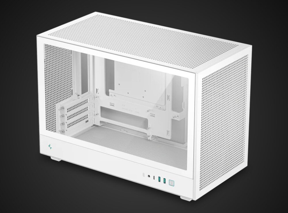 Obudowa DEEPCOOL CH260 obudowa komputerowa o konstrukcji micro tower z przeszklonym panelem bocznym i perforowaną górną oraz frontową ścianką