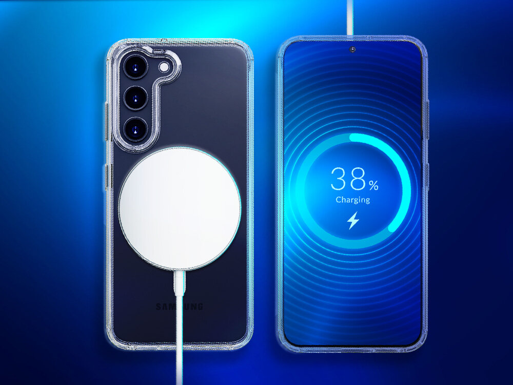 Etui 3MK MagCase do Samsung Galaxy S25 Edge Transparentny Skutecznie chroni podczas upadku wzmocnione narożniki potwierdzony wynikami rygorystycznych testów Military Grade Logistic Transit Drop Test